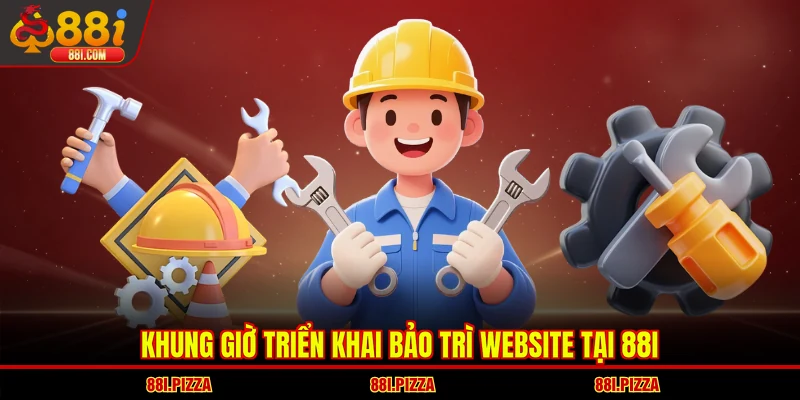Khung giờ triển khai bảo trì website tại 88I