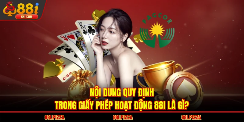 Nội dung quy định trong giấy phép hoạt động 88I là gì?